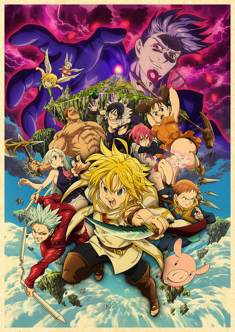 The Seven Deadly Sins Posters Nanatsu No Taizai Stickers