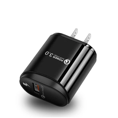 Lenovo Quick Charge 3,0 USB зарядное устройство EU US переходник для iPhone Быстрая зарядка для samsung Xiaomi huawei зарядное устройство для мобильного телефона - Тип штекера: US Black