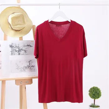 

2019Cotton short-sleeved men's T-shirt summer trend loose clothes couple bottoming T-shirt