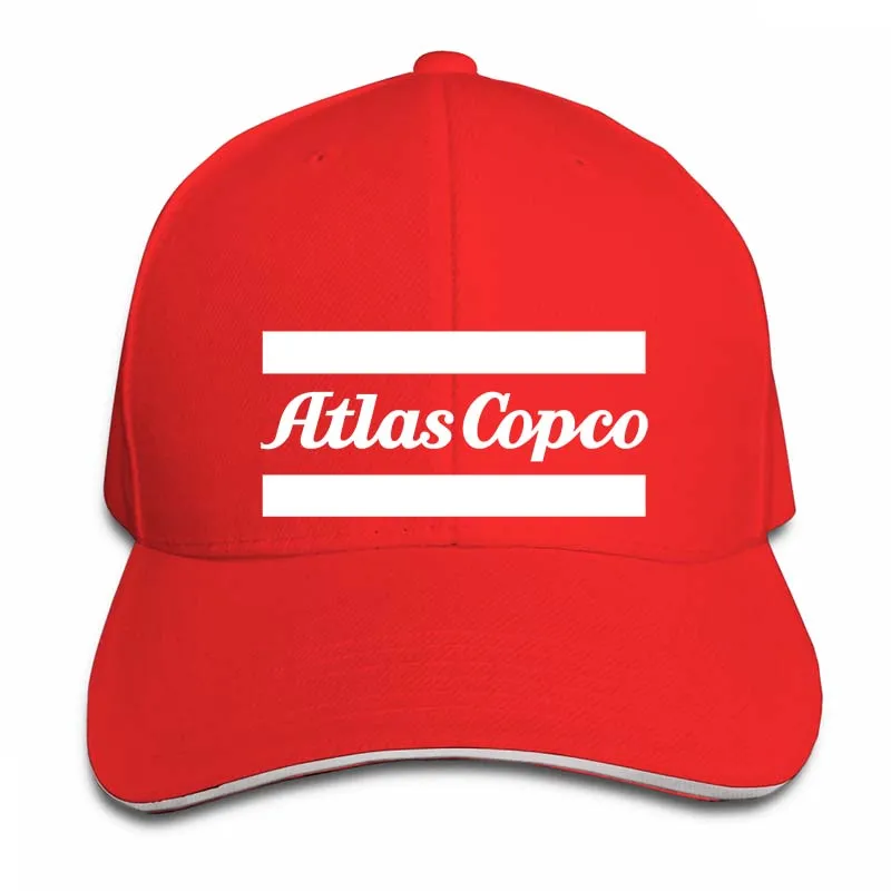 Atlas Copco, бейсбольная кепка с логотипом, для мужчин и женщин, Кепка-Дальнобойщик, модная Регулируемая Кепка - Цвет: 2-Red