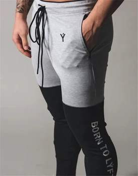 

New Jogging Pants Men Breathable Sport Sweatpants Patchwork Training Trousers Gym Workout Pants Athletic Slim Fit Running Pants