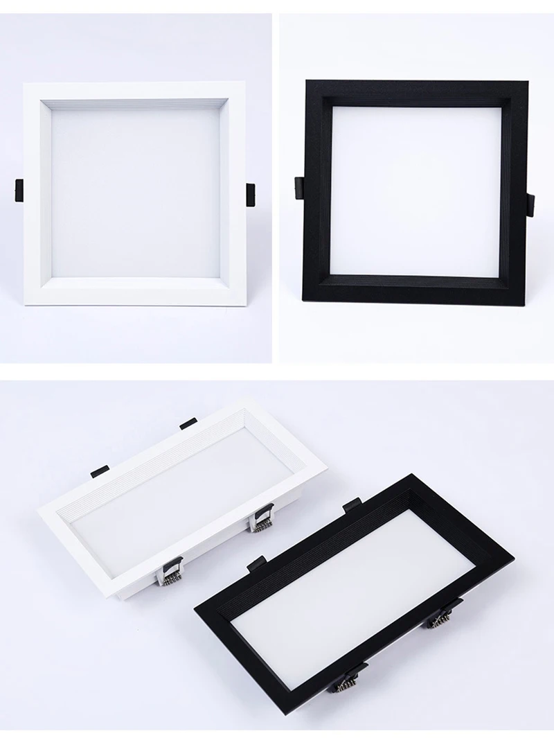 Dimmable LED Painel Embutida Downlight, Praça Spot