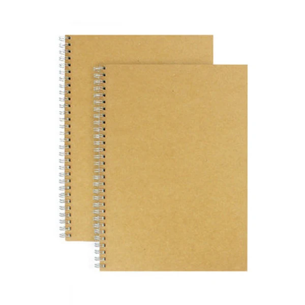 NEW A5/B5 notebook paper dotted/blank/square/horizontal/kraft paper spiral ring stationery notebook coil hand book Two packs