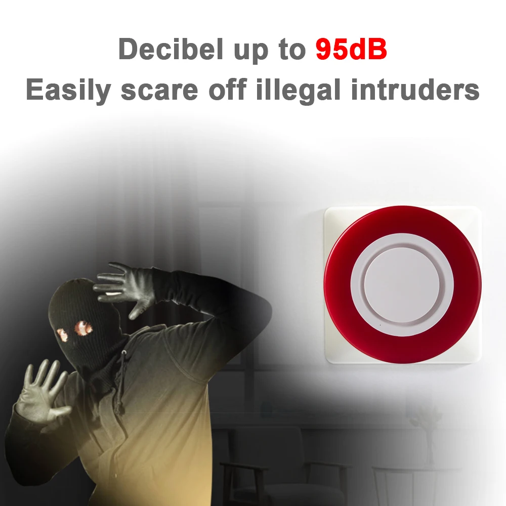 HEIMAN Zigbee 3 0 умный стробоскоп сирена звуковой сигнал с 95DB большие звуки чтобы