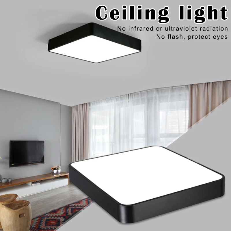 

High Modern LED Ceiling Lamp 18W Square 30x30cm Energy Saving for Home Bedroom Living Room LG66