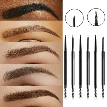 

NEW Double Headed Eyebrow Pencil Aterproof Long Lasting No Blooming Black Brown Eye Brow Tatoo Pen Natural Makeup Tint