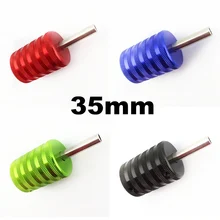 Нежный резьба Алюминиевый сплав ручки Татуировка тату машина картридж регулируемый захват и полюс для татуировки 32 мм 27 м