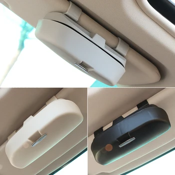 

Double/Single 2 style Buckle Car Glasses Case Organizer Box Sunglass Holder Pockets for Hyundai IX35 Verna Tucson Kia