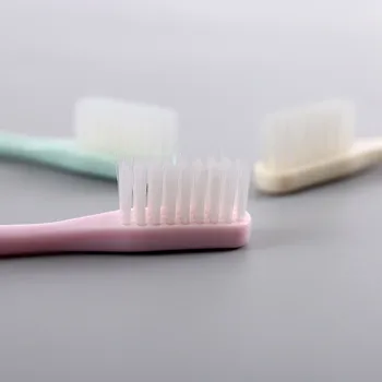 

Toothbrush Travel Natural Handle Couple Colorful Whitening Bristles Bamboo Toothbrush Eco-friendly Fine Soft hair Oral Care