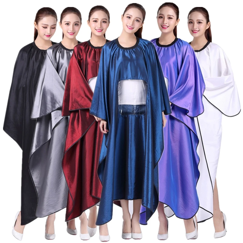 

Salon Professional Waterproof Haircut Cape With Visible Window Hair Dyeing Perming Styling Hairdresser Hairdressing Apron Cape