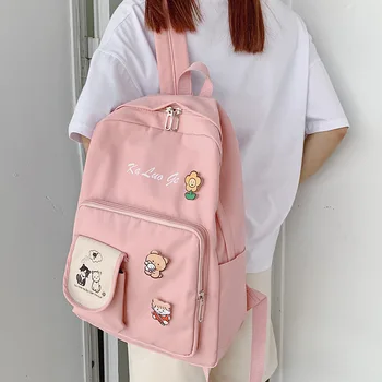 

Nylon Backpack Korean-Style New Style Fashion Simple Mass Versatile Travel Ins Super Fire Schoolbag
