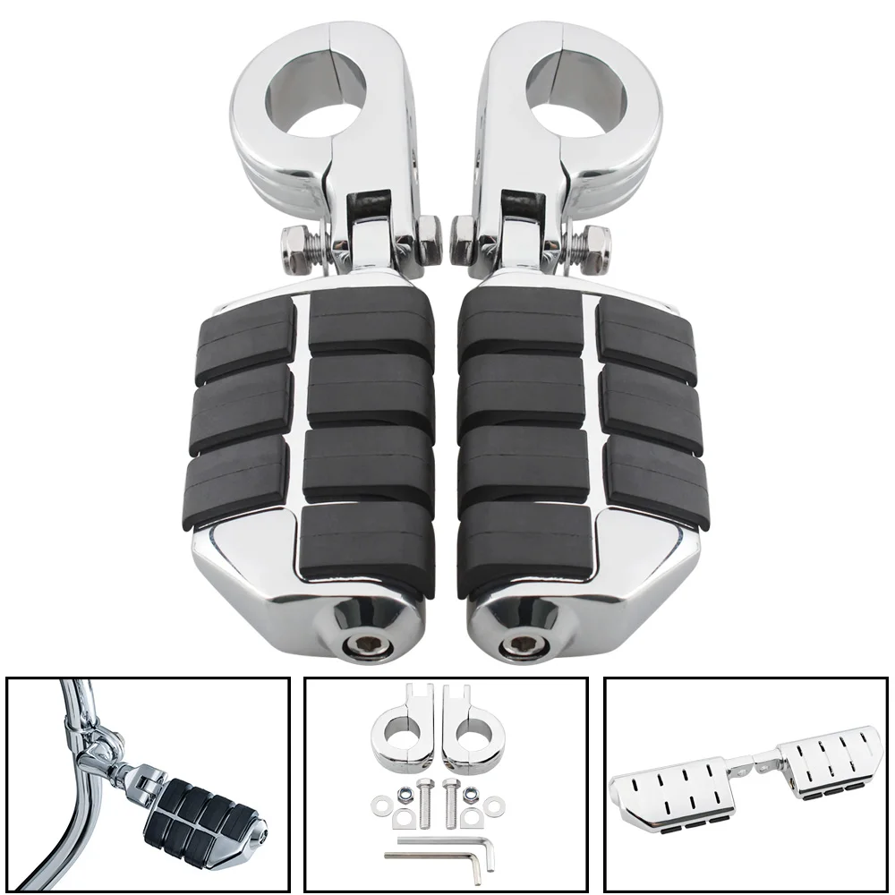 Мотоцикл ног Peg Clevis зажим Крепление комплект для 1 1/" Harley Honda Suzuki Yamaha Kawasaki Highway защита двигателя Авария Бар
