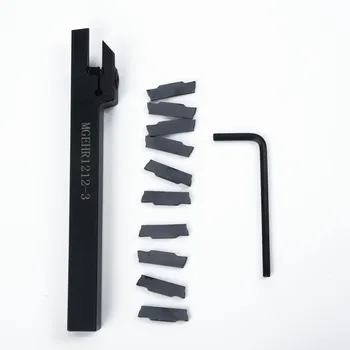 

10Pk MGMN300 Insert Blade&MGEHR1212-3 Lathe Cut-Off Grooving Parting Tool Holder