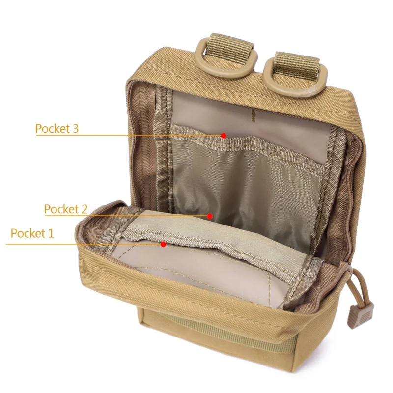 New Hunting 1000D MOLLE Pouch Bag Tactical Shooting Utility Bags Vest EDC Gadget Waist Pack Outdoor Accessories