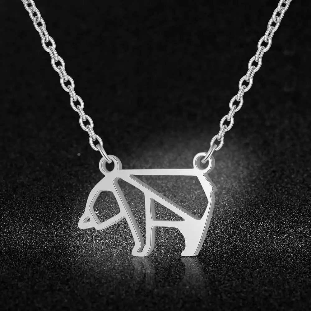 

Fabulous 100% Stainless Steel Bear Charm Necklace for Women Special Gift Never Tarnish Jewelry Necklace High Polish Wholesale