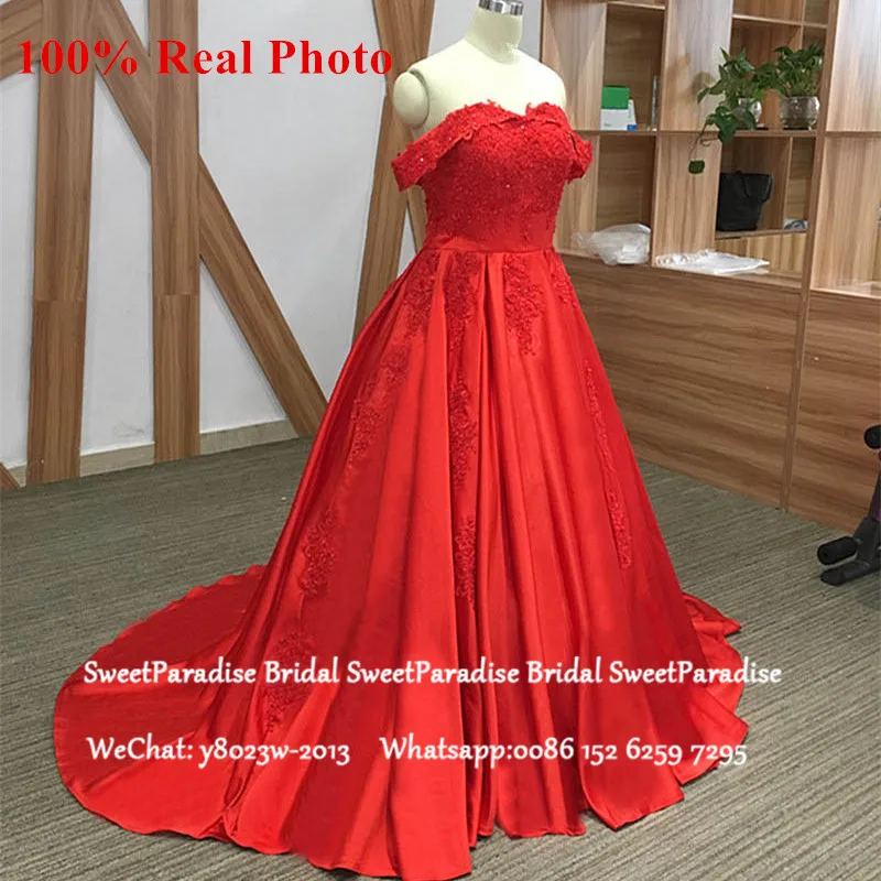 Online Prinzessin Rot Quinceanera Kleider Mit Appliques Perlen Off Schulter Vestido 15 Anos Lange Süße 16 Prom Kleid Für Mädchen