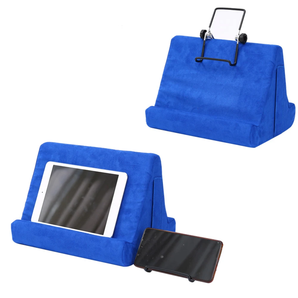 Tablet Stand Lap Holder Soft Detachable Portable Home Multi Angle Tablet Stand Faux Suede
