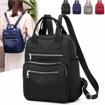 

Women Backpack New Travel Casual Waterproof Women's Shoulder Bags Female Large Capacity Oxford Rucksack Ladies' Black Purse Sac