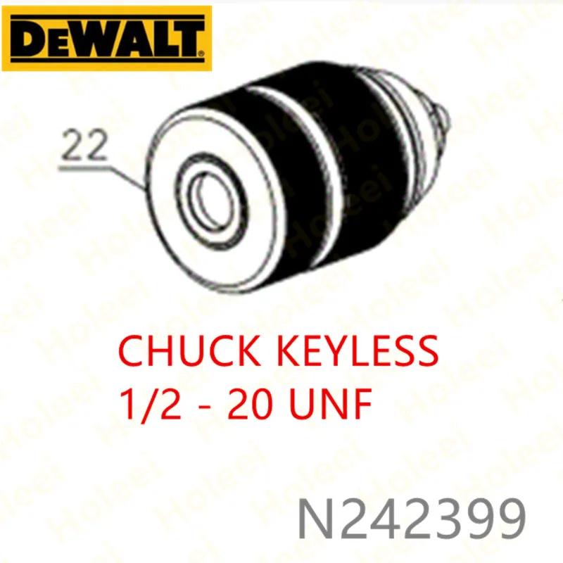 DEWALT БЕСКЛЮЧЕВОЙ патрон N242399 для DC901 DW988 DW987 DW984K DW984 DCD995 DCD990 DCD985 DW981 DW980 DCD945 DCD940 DC981K DC980K