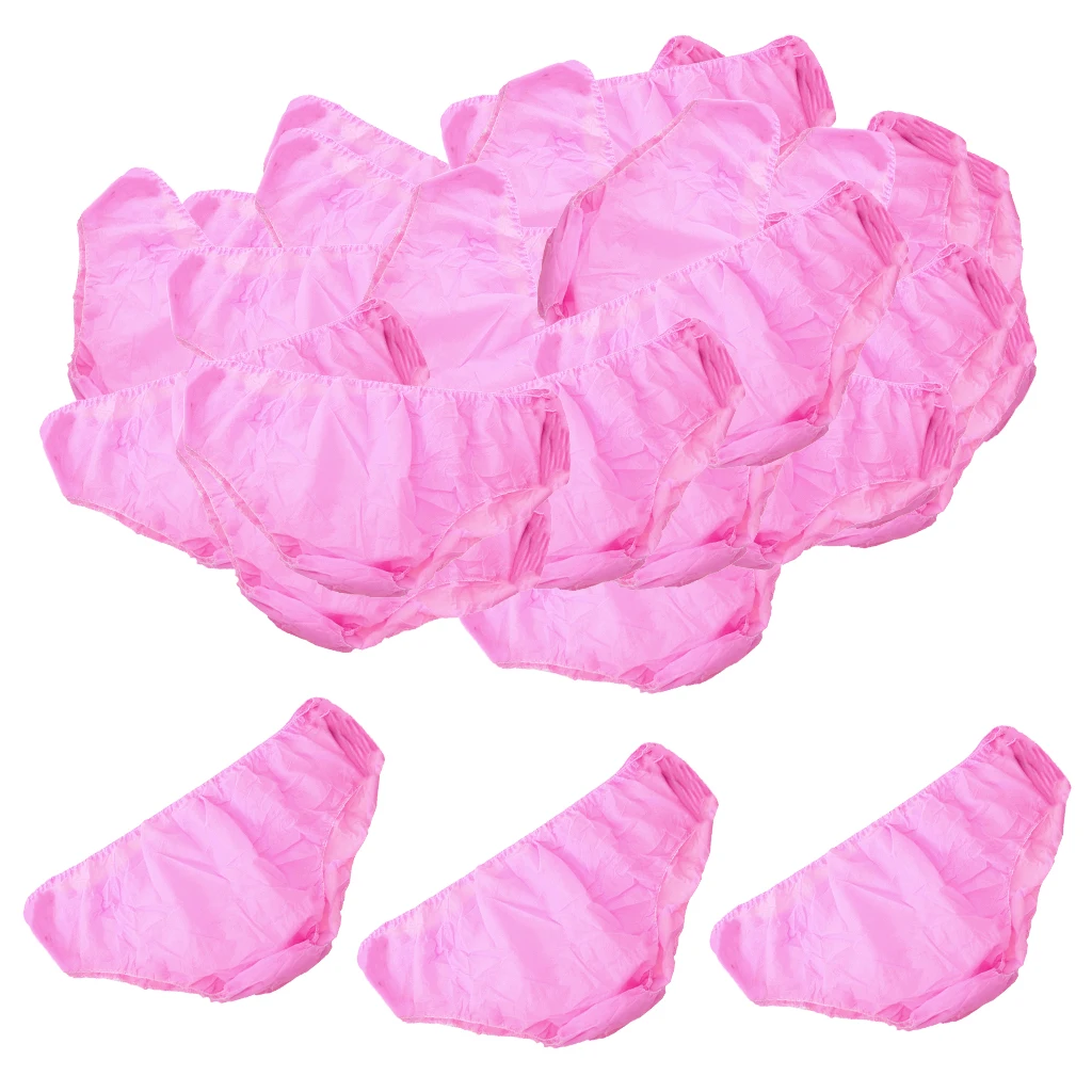 150 Pieces Nonwoven Disposable Panties for Women & Girls, Postpartum Incontinence Underwear, Travel Spa Paper Briefs