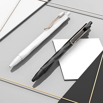 

BEIFA G1 Gel Pen Press Gel Pen Black 0.5 Cube Shaped Sign Pen Stationery Office Supplies 6PCS