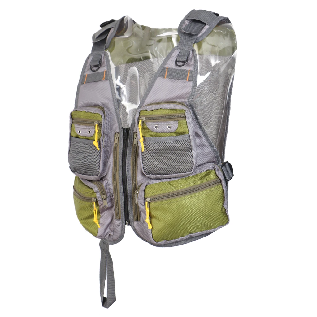 

Fly Fishing Vest with Storage Compartments for Tackle Gear and Accessories