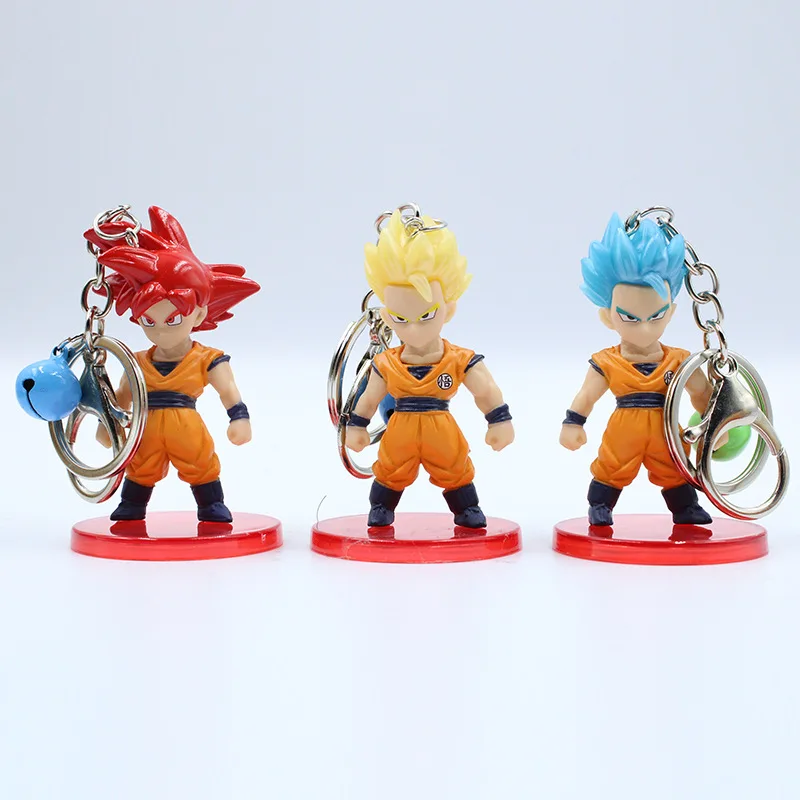 6-10 см 21 шт./партия Аниме Figura Dragon Ball Z брелок Vageta Friza Ultra Instinct Goku фигурка Статуэтка из ПВХ игрушки