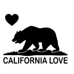 15,2 см * 11,8 см Калифорнийский медведь любовь наклейки на окна и наклейки на окна мотоцикла Стайлинг Аксессуары Черный