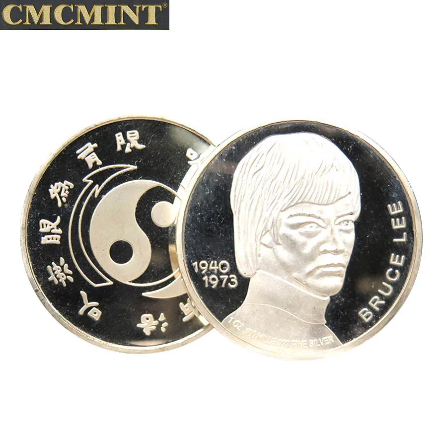 Bruce Lee Non Currency Coins 1 Troy Ounce Silver 999 Bruce Lee 