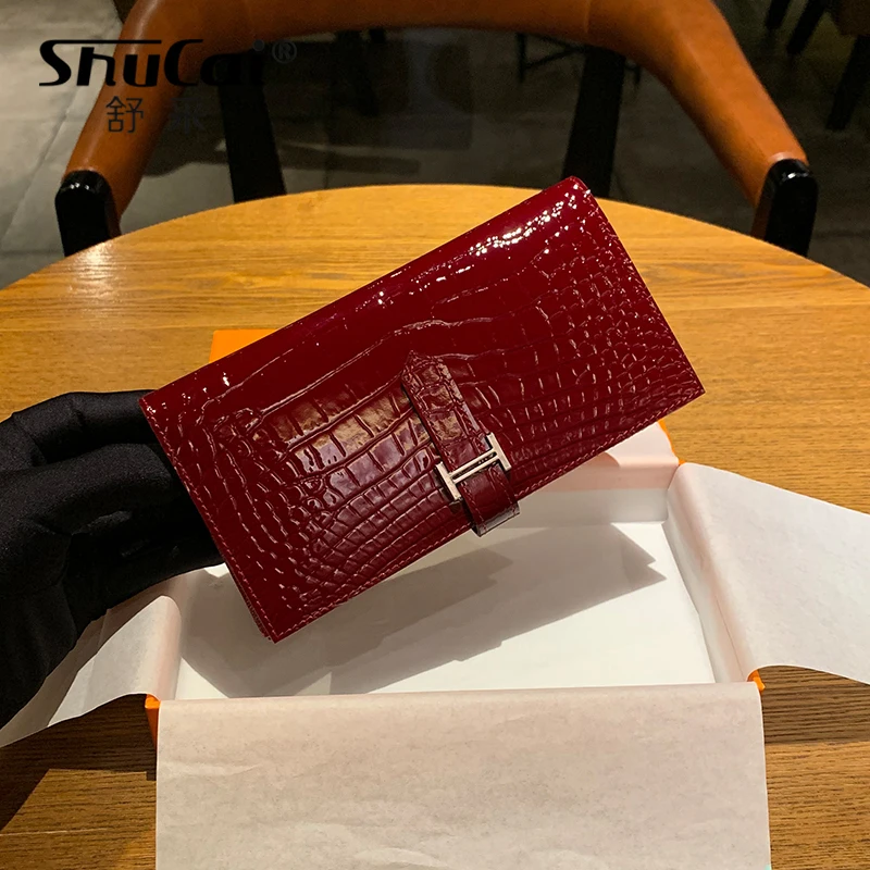 Fashion Genuine Leather Wallets Women's Wallet Long Coin Purse Ladies Solid Hasp Leather Wallet Female Clutch Card Holder Wallet Fashion Genuine Leather Wallets Women's Wallet Long Coin Purse Ladies Solid Hasp Leather Wallet Female Clutch Card Holder Wallet