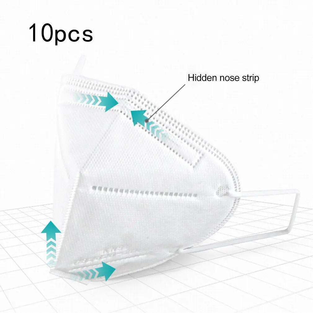 

Pm2.5 Dust Masks Reusable KN95 Mask Valved Face Mask N95 Protection Face Mask White FFP1 FFP2 FFP3 Mouth Cover Filter New