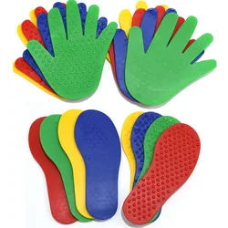 Tapis de saut des mains et des pieds pour enfants de 2, 3, 4, 5, 6, 7, 8, 9 ans, jeu sensoriel d'extérieur amusant 