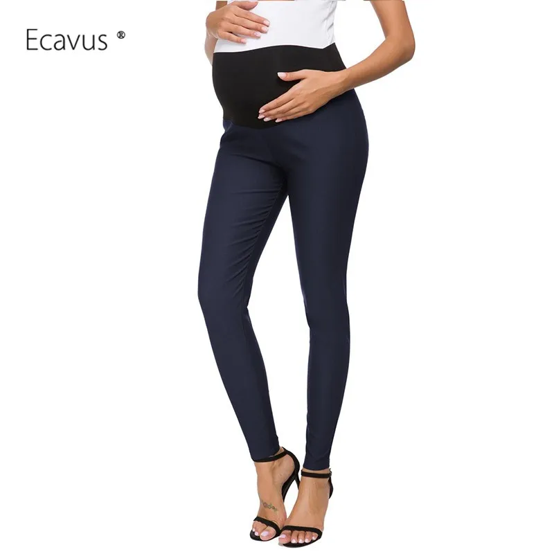 Женские брюки для беременных с завышенной талией, удобный стрейч, брюки для беременных, укороченные Леггинсы с высокой талией