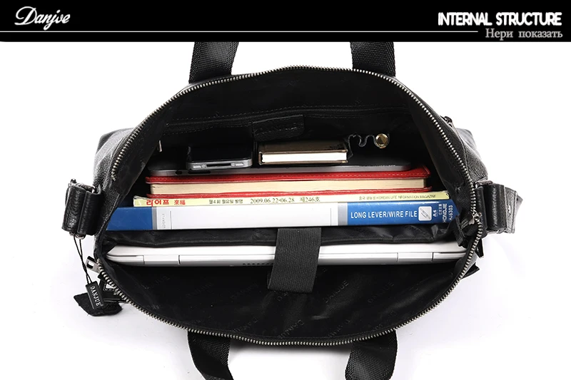 DANJUE, деловой портфель для мужчин, натуральная кожа, мужской бренд, настоящая кожаная сумка, мужская сумка для ноутбука, сумка на плечо