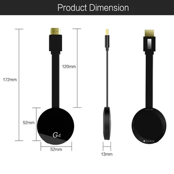 

G4 tv stick HDMI Wireless Android IOS miracast Receiver Wifi Dongle mirror Screen streamer for 4