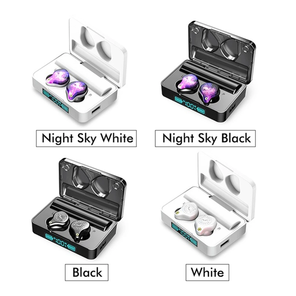 XSplus TWS Bluetooth V5 0 Wireless Earphones LED Display 9D Hifi Wireless Earphone Earbuds 3600mAh Charging Box