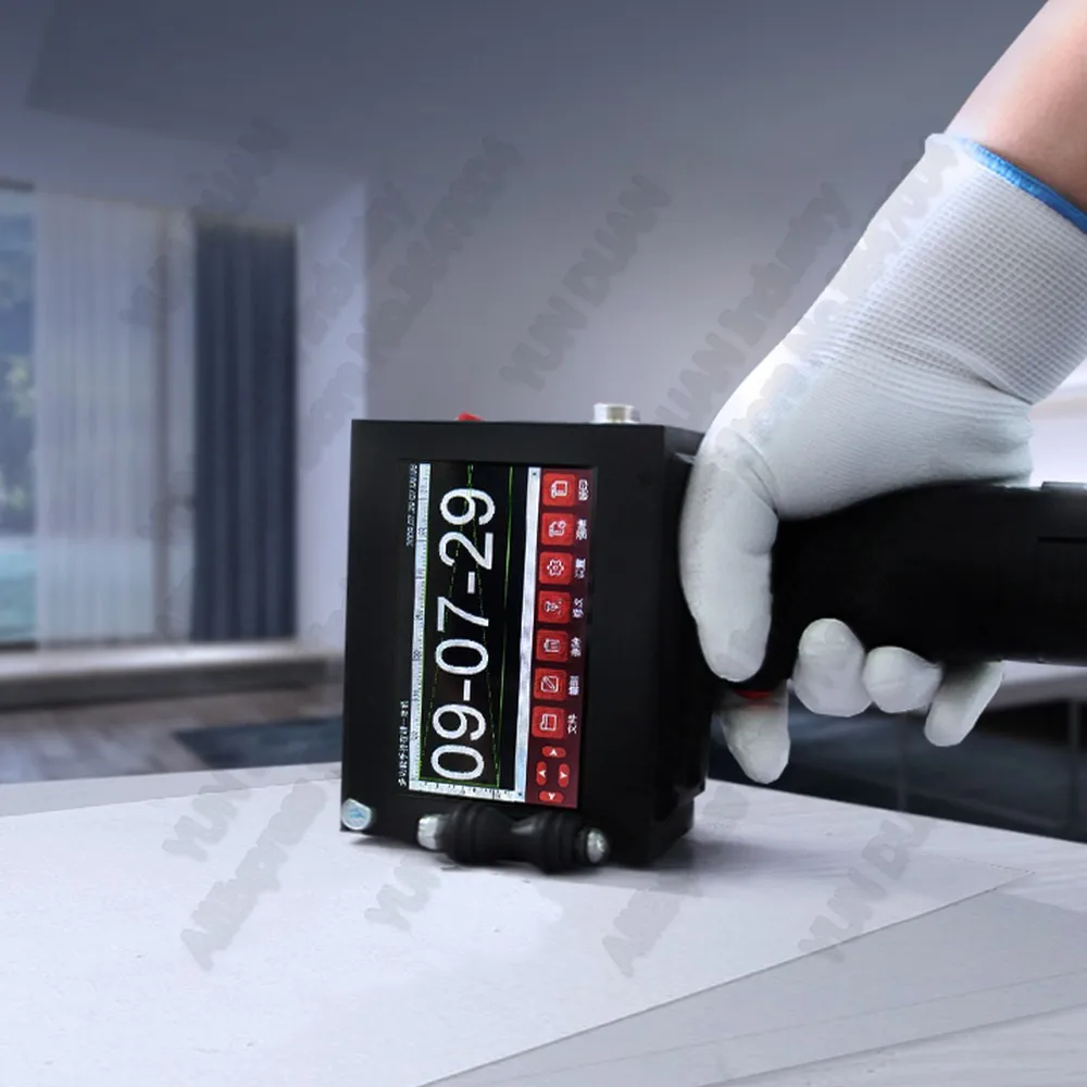 

4.5Inch display Handheld Touch Screen Inkjet Printer Laser coder Label USB QR Code QR Bar code Production Date logo