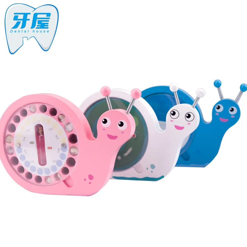 

Ya wu BABY'S Milk Teeth Box Wooden Deciduous Collection Box Cartoon Snail Infant Lanugo Teeth Storage House Gift