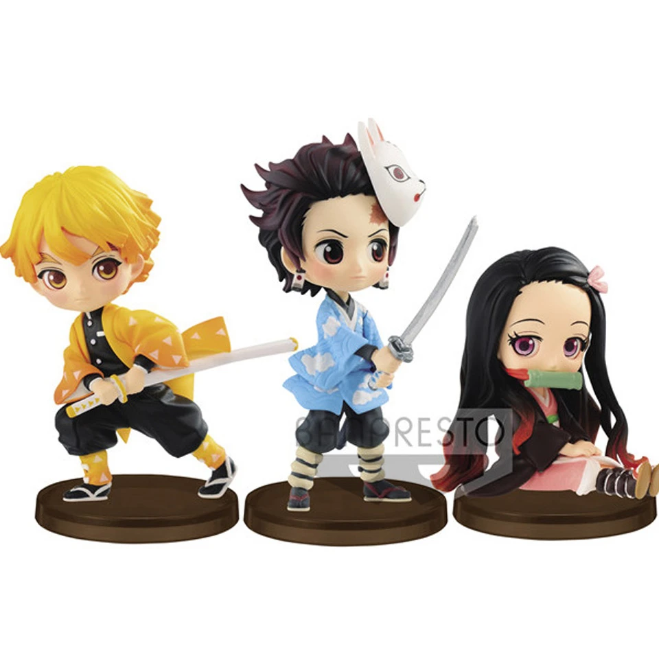 Tronzo Original Banpresto Demon Slayer Kimetsu No Yaiba Q Posket Kamado Tanjirou Agatsuma Zenitsu Kamado Nezuko Pvc Figure Toys Action Figures Aliexpress