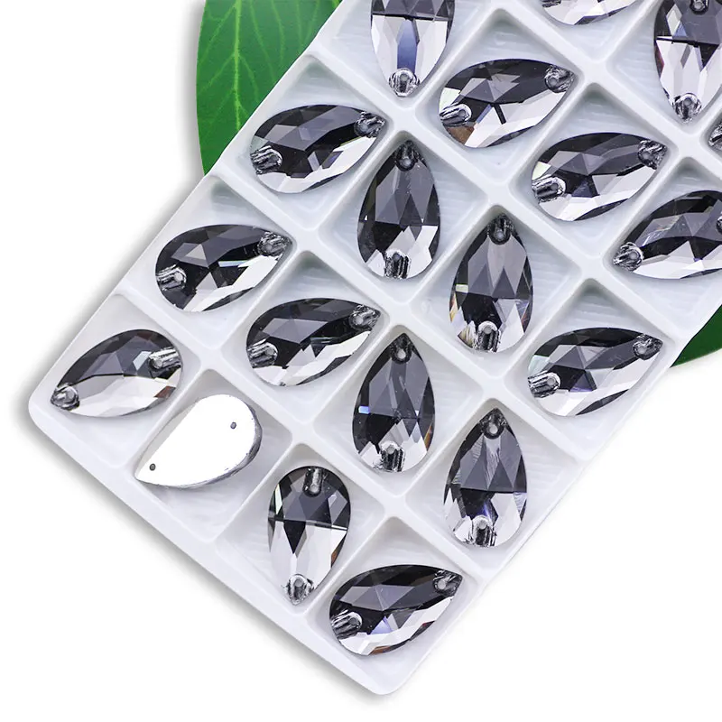 Versatile Sew-On Rhinestone Crystal Drops