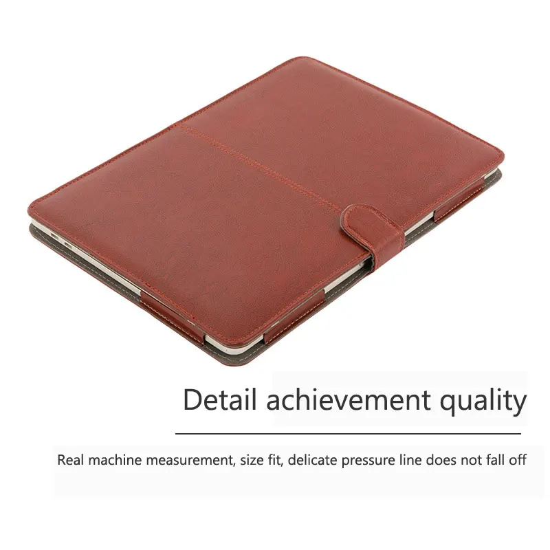 Case de Couro do Plutônio para Apple Macbook Retina 2021 15 13 12 11 Capa Portátil Protetora Bolsa Mac Book 13.3 15.5 ar Pro 16 - Imagem 5