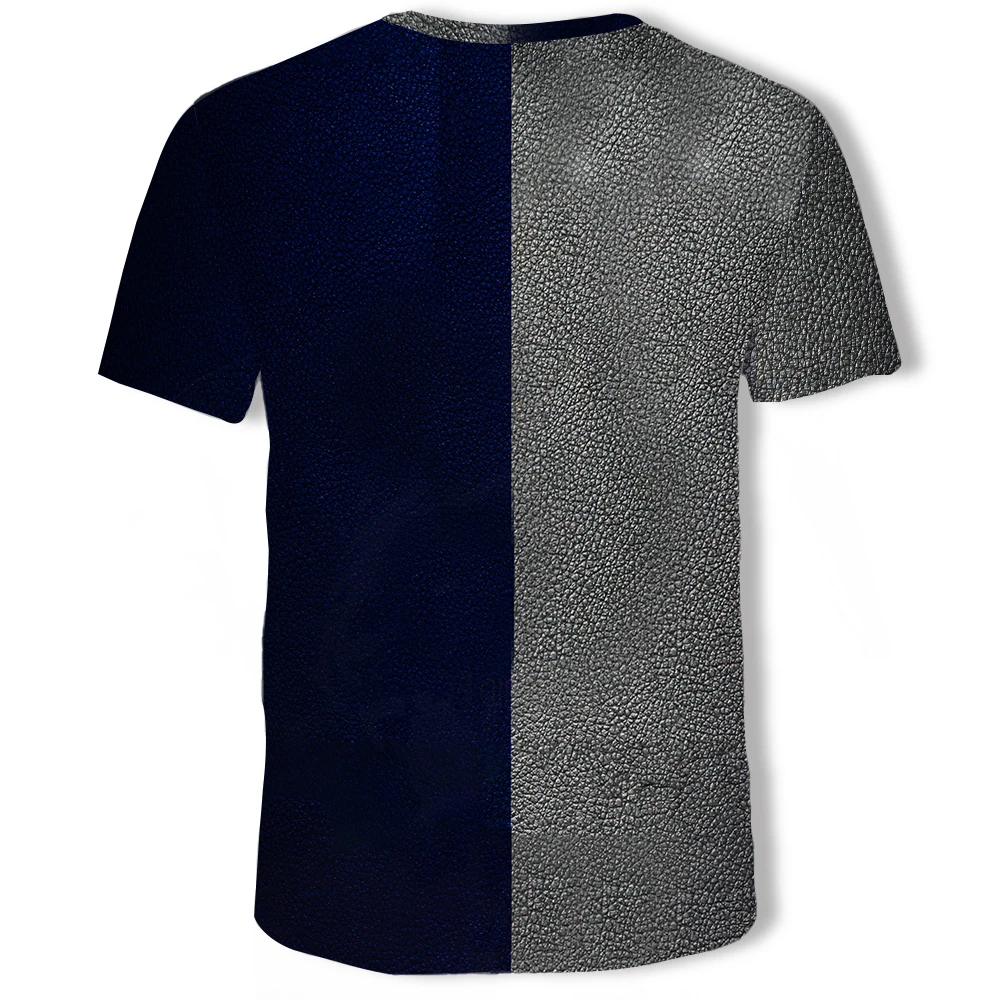 Solid color stitching T-shirt Champions Men Tops T Shirts Casual Fashion 12 Champions Real Madrid goal gol league cup T Shirt