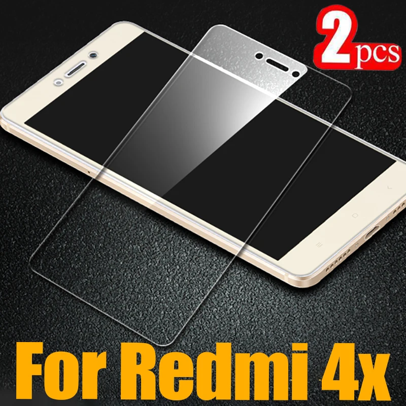 2 шт защитное стекло на xiaomi redmi ksiomi 4x протектор экрана xiomi 4 x x4 xaomi xiami siaomi cam пленка