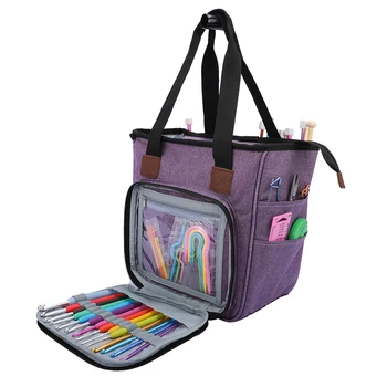 

Portable Sewing Supplies Storage Bag Oxford Cloth Wool Crochet Hook Knitting Needle Crochet Hooks Organizer