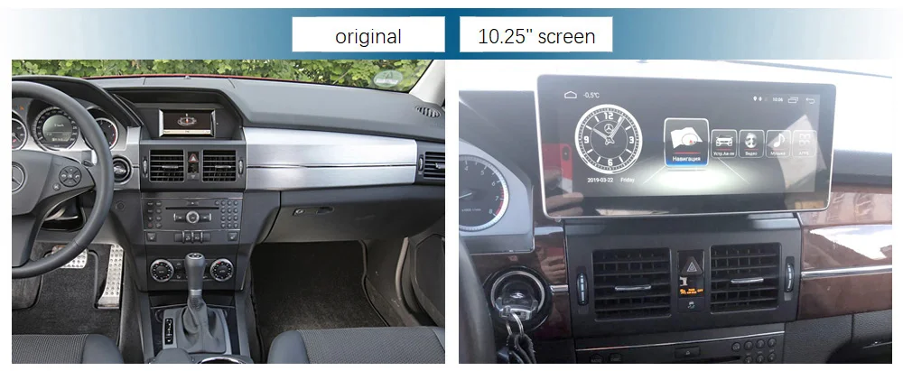 Sale 10.25" Android 8.1 Car Radio GPS Navigation Bluetooth WiFi Head Unit Screen for Mercedes Benz GLK 200 220 280 250 300 320 350 0