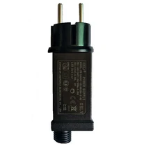 Adaptador de corriente de 31V 6W, Controlador LED de potencia siempre brillante/intermitente, adaptador de corriente IP44 impermeable para luces LED de cadena, UE