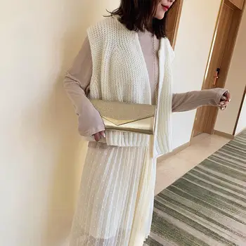 

Fashion Clutch Handbag Personality Delicate Texture Women Leather Purse Daily Leisure Shoulder Messenger Sling Evening Bag