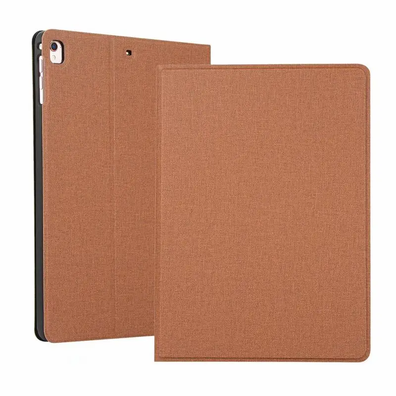 For Apple ipad 10.2 case linen grain PU leather Stand Protective TPU Cover for ipad air 3/ipad Air 10.5 2019/ipad pro 10.5 capa