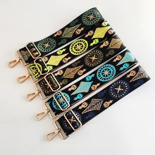 

Fashionable Colorful Nylon Bag Strap Simplicity Adjustable Wide Shoulder Strap All-matched Replacement Printed Bag Accessories