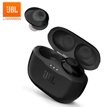 JBL T120TWS настоящие беспроводные Bluetooth наушники TUNE 120 TWS стерео наушники бас звук наушники гарнитура с микрофоном зарядный чехол